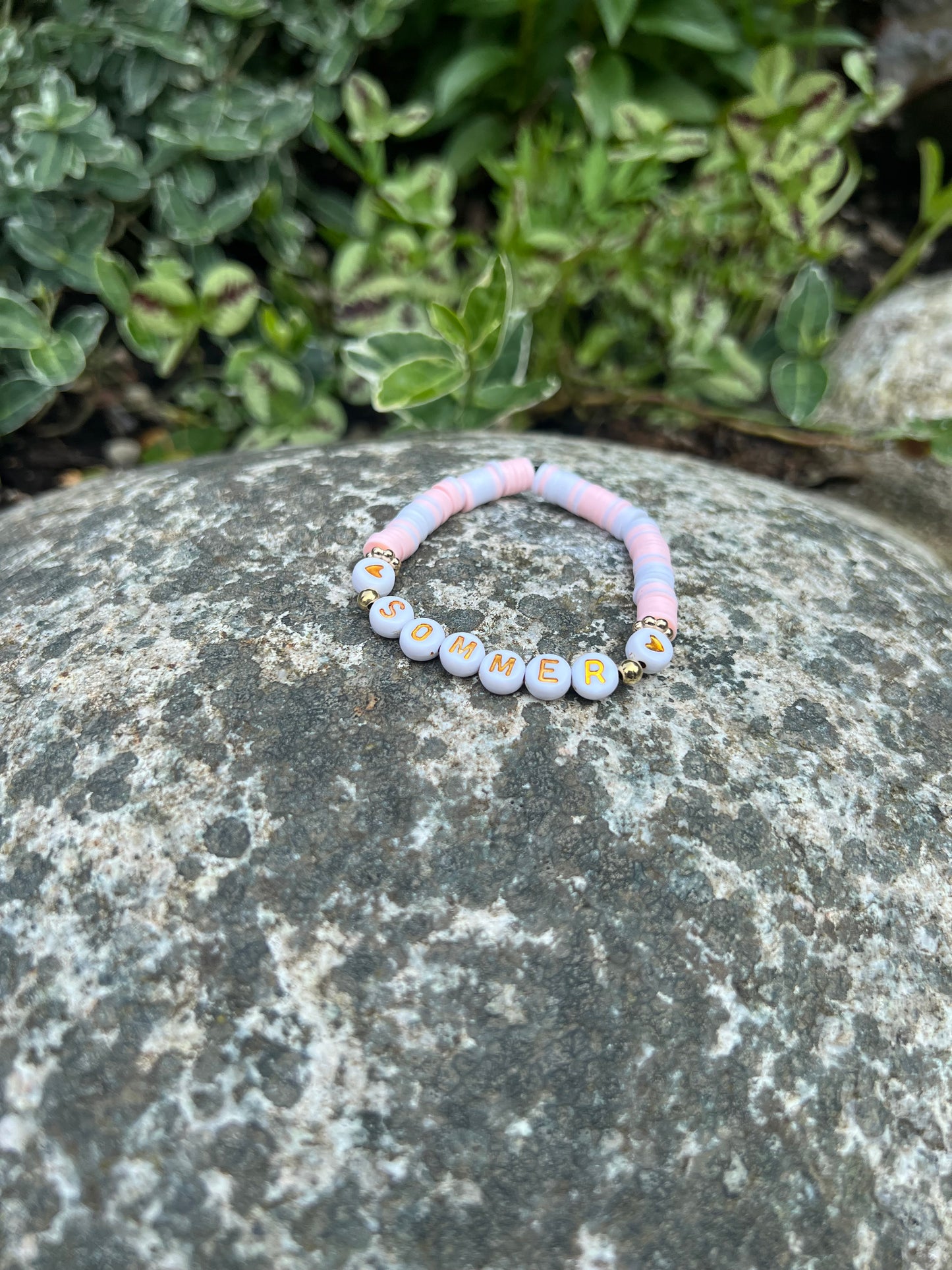 Rosa «sommer» armbånd💗