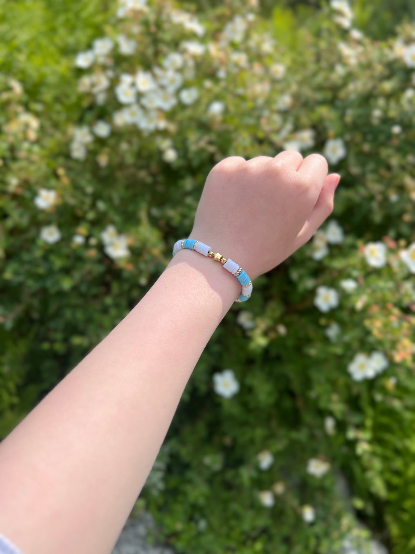 Blått stjerne armbånd💙⭐️