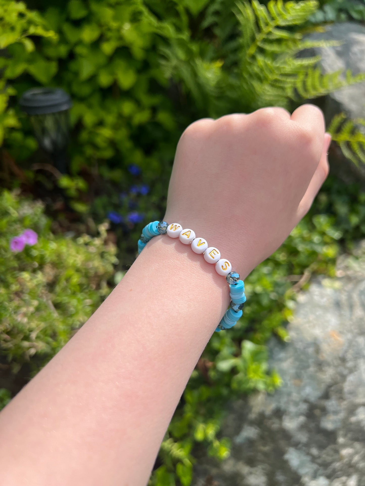 Blått «waves» armbånd🌊💙🩵